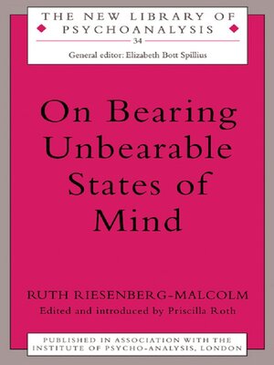 cover image of On Bearing Unbearable States of Mind